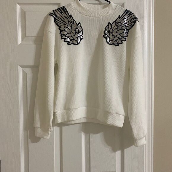 Sequin wing sweater - Picture 5 of 5